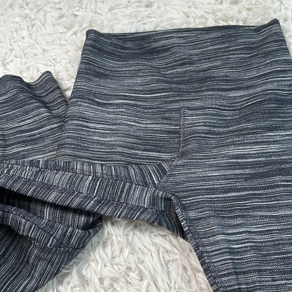 Lululemon Align Pant II 25" Mini Space Dye Herringbone Heathered Black White - Picture 2 of 5